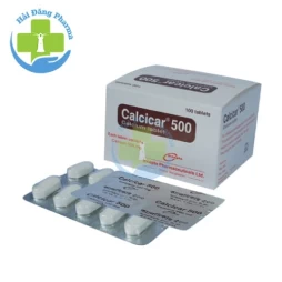 Calcicar 500 Tablet - Hộp 10 vỉ x 10 viên